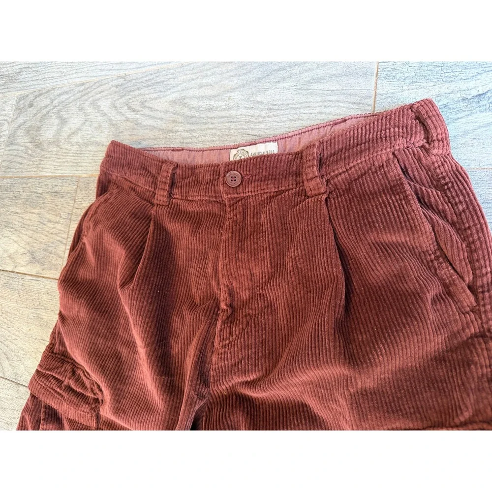 American Eagle Tru Kolors Cargo Pants Mens 30x32 Corduroy 30 x 32 Wide Wale